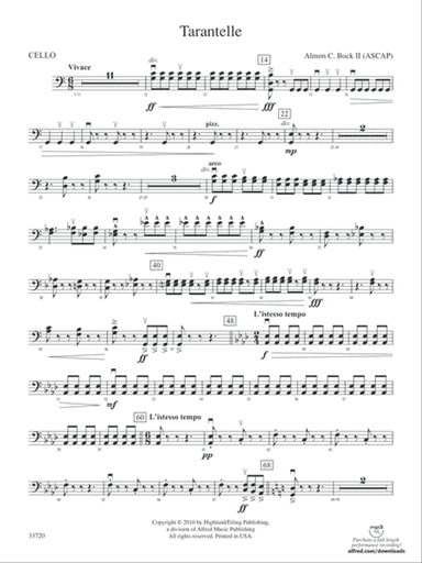 Tarantelle: Cello