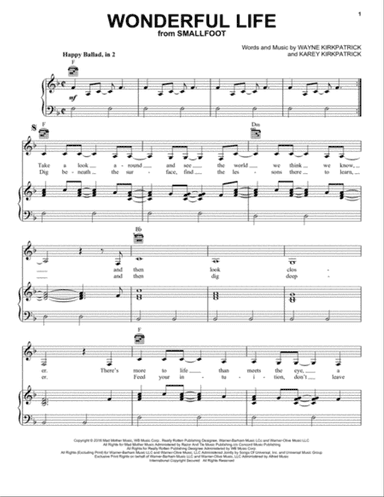 Wonderful Life (from Smallfoot)