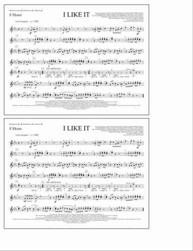 I Like It (arr. Tom Wallace) - F Horn