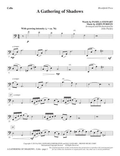 A Gathering of Shadows - Cello