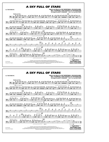 A Sky Full of Stars (arr. Matt Conaway) - 1st Trombone