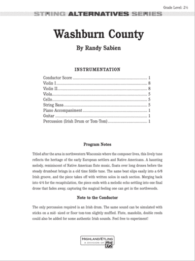 Washburn County: Score