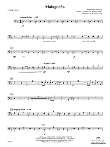 Malagueña: String Bass