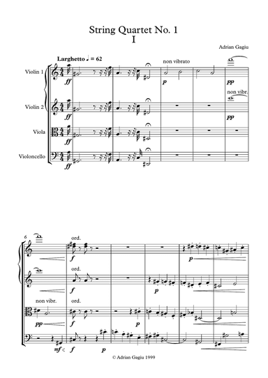 String Quartet No. 1, op. 12