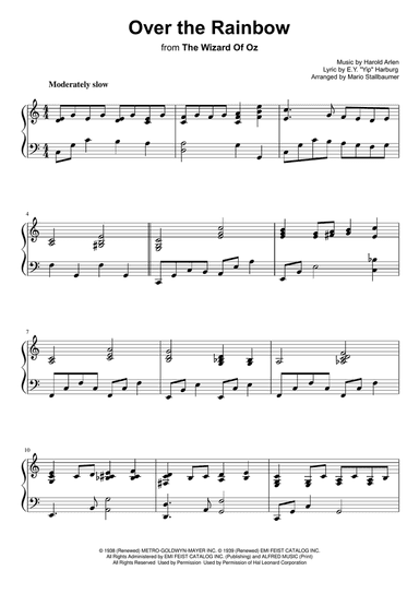 Over The Rainbow (from The Wizard Of Oz)