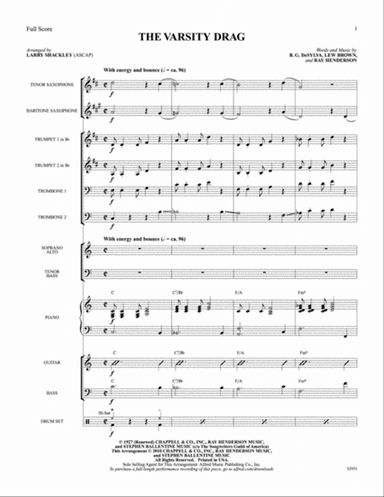 The Varsity Drag (from the musical Good News): Score