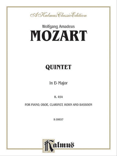 Piano Quintet In E Flat K. 452