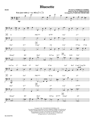 Bluesette (arr. Paris Rutherford) - Bass