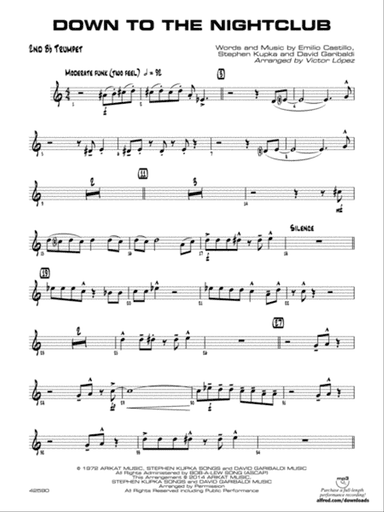 Down to the Nightclub: 2nd B-flat Trumpet