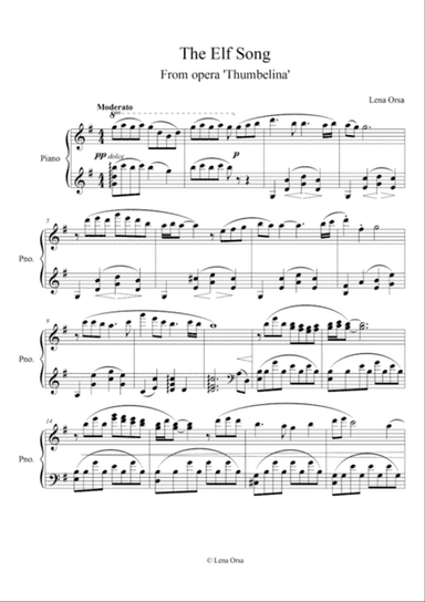 The Elf Song from opera 'Thumbelina'