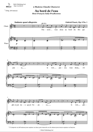Au bord de l'eau, Op. 8 No. 1 (B minor)