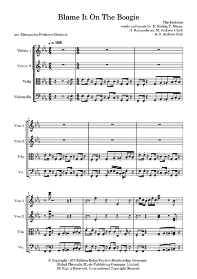 Blame It On The Boogie