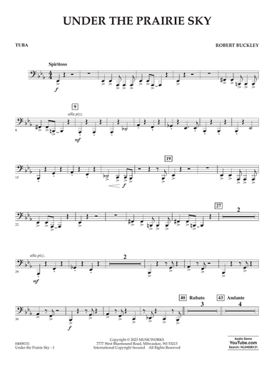 Under The Prairie Sky - Tuba