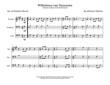 Wilhelmus (netherlands National Anthem)