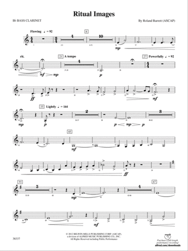 Ritual Images: B-flat Bass Clarinet