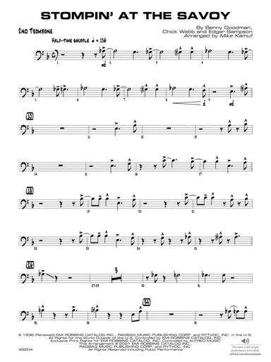 Stompin' at the Savoy: 2nd Trombone