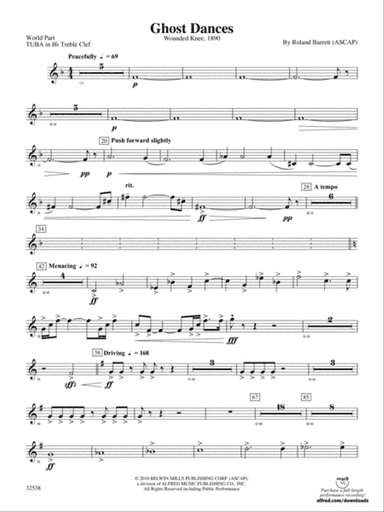 Ghost Dances: (wp) B-flat Tuba T.C.