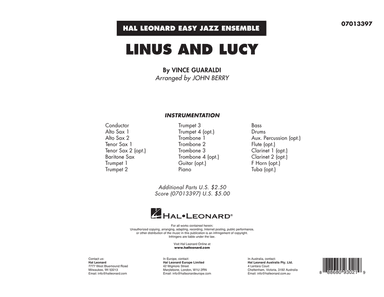 Linus and Lucy (arr. John Berry) - Conductor Score (Full Score)