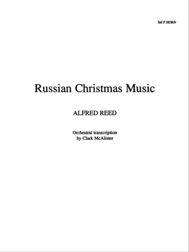 Russian Christmas Music: 3rd F Horn