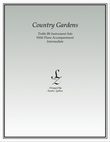 Country Gardens (treble Bb instrument solo)