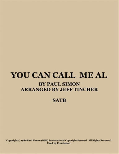 You Can Call Me Al