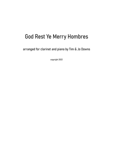 God Rest Ye Merry Gentlemen (Latin jazz style)