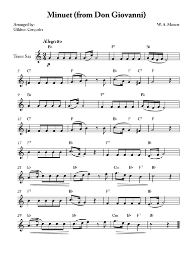 Minuet (from Don Giovanni)