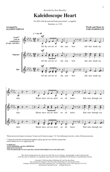 Kaleidoscope Heart (arr. Allison Girvan)