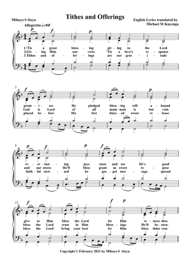 Tithes and offerings