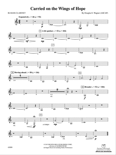Carried on the Wings of Hope: B-flat Bass Clarinet