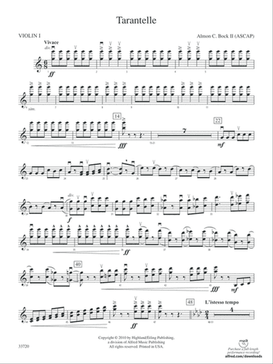 Tarantelle: 1st Violin