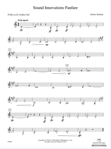 Sound Innovations Fanfare: (wp) E-flat Tuba T.C.