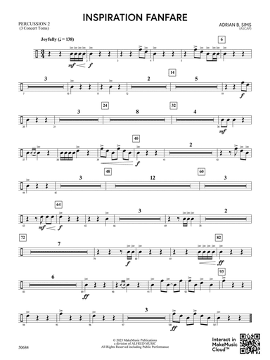 Inspiration Fanfare: 2nd Percussion