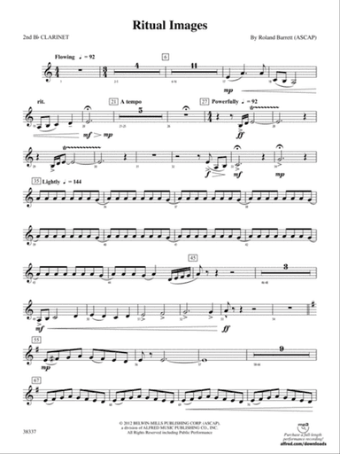 Ritual Images: 2nd B-flat Clarinet
