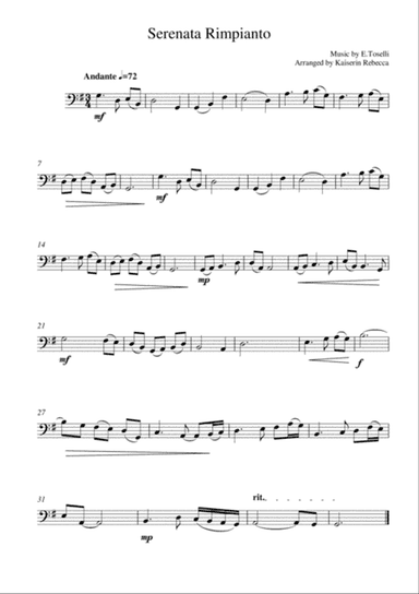 Serenata Rimpianto (op.6 no.1)