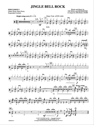 Jingle Bell Rock: 1st Percussion
