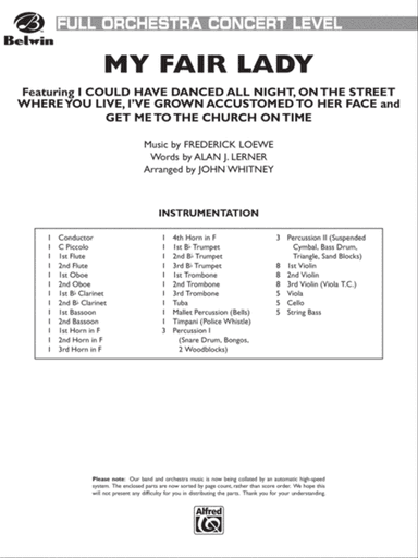 My Fair Lady (Medley): Score