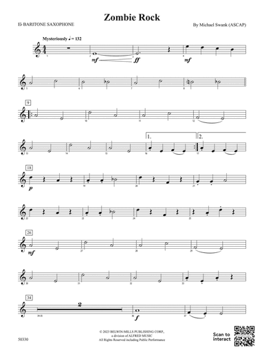 Zombie Rock: E-flat Baritone Saxophone