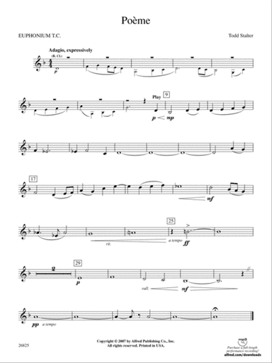 Poeme: Baritone T.C.