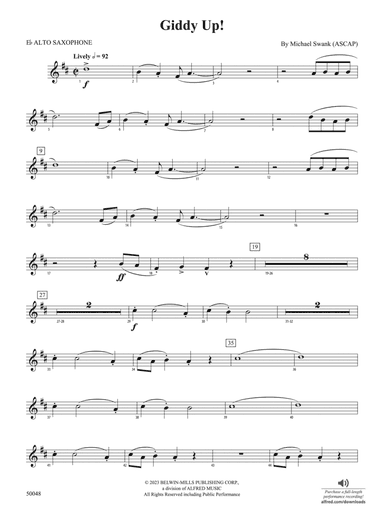 Giddy Up!: E-flat Alto Saxophone