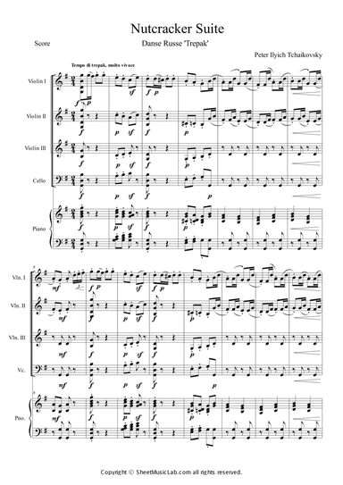 Nutcracker Op.71a - Danse Russe - Trepak