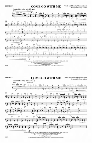 Come Go with Me: Drums