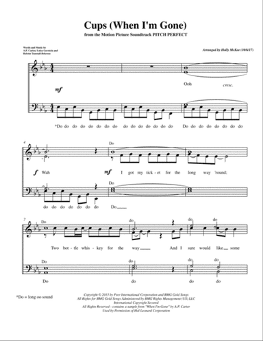 Cups (When I'm Gone)