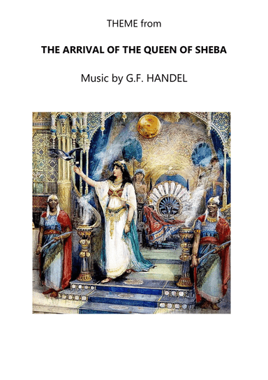 Theme from 'The Arrival of the Queen of Sheba' for easy Piano