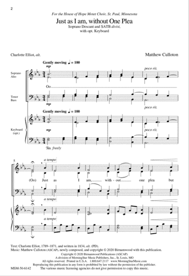 Just as I Am, without One Plea (Downloadable)