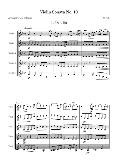 Corelli Violin Sonata No. 10