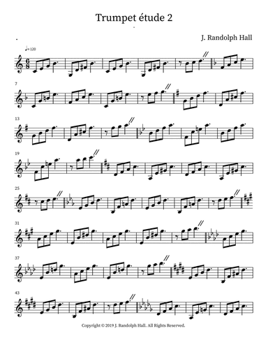 Trumpet étude 2
