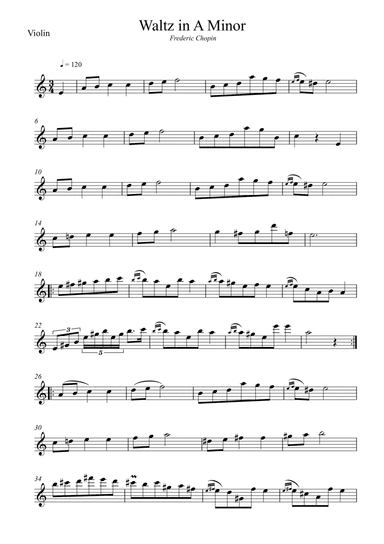Waltz in A Minor (Chopin)