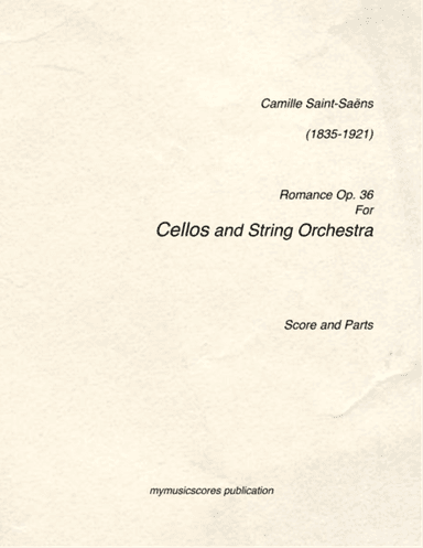 Romance Op.36 for Cello and String Orchestra