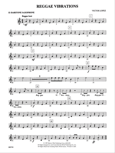 Reggae Vibrations: E-flat Baritone Saxophone